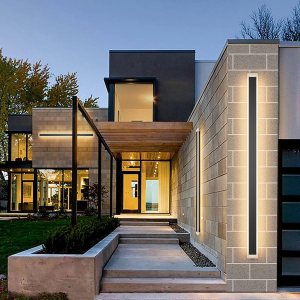 Paquete de 2 luces para exteriores, moderna lámpara de pared para exteriores, tira larga, aplique de pared LED IP65, luz cálida antioxidante, 3000 Paquete de 2 luces para exteriores, moderna lámpara de pared para exteriores, tira larga, aplique de pared LED IP65, luz cálida antioxidante, 3000