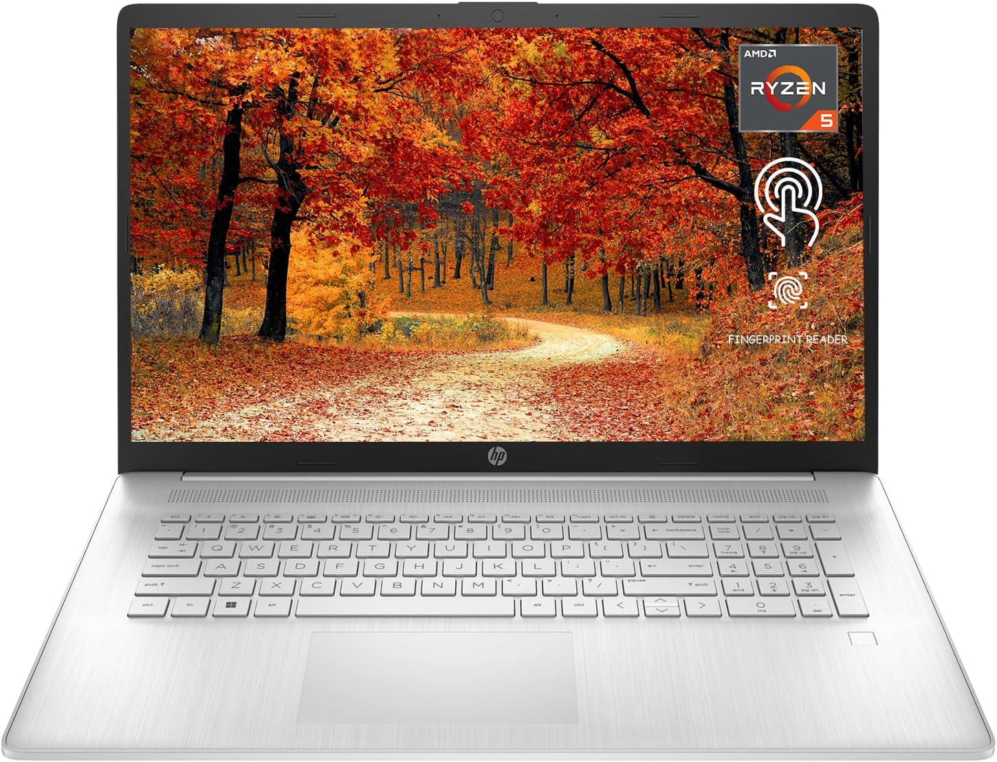 HP Computadora portátil 17, pantalla táctil HD+ de 17.3 pulgadas, AMD Ryzen 5 5625U, 32 GB de RAM, SSD PCIe M.2 NVMe de 1 TB, Wi-Fi, teclado