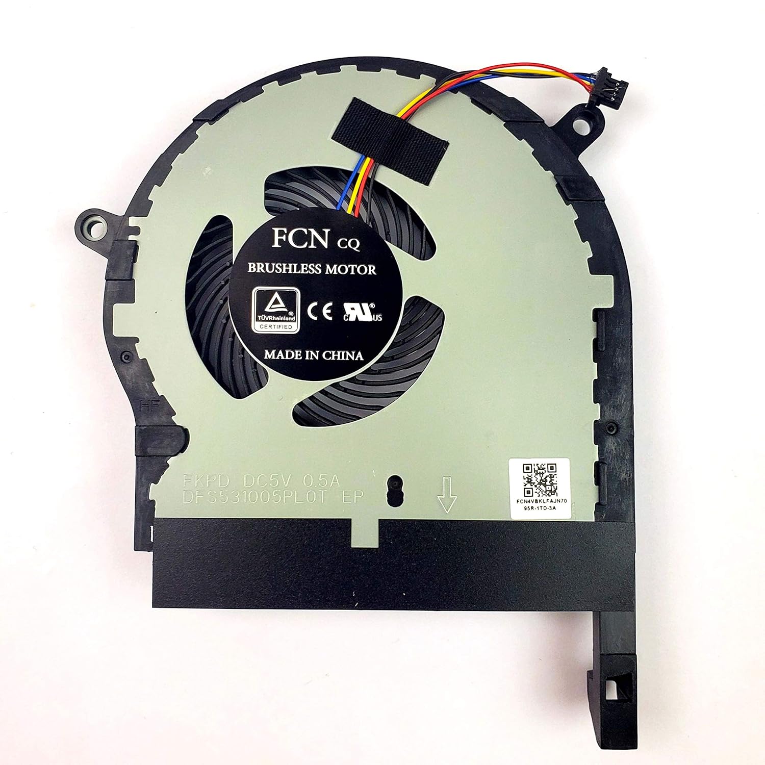 Refrigerador de ventilador de CPU compatible de repuesto para Asus ROG TUF Gaming FX504 FX80 FX80G FX80GE ZX80GD FX8Q FX504GD FX504GE GTX1050 DC 5V