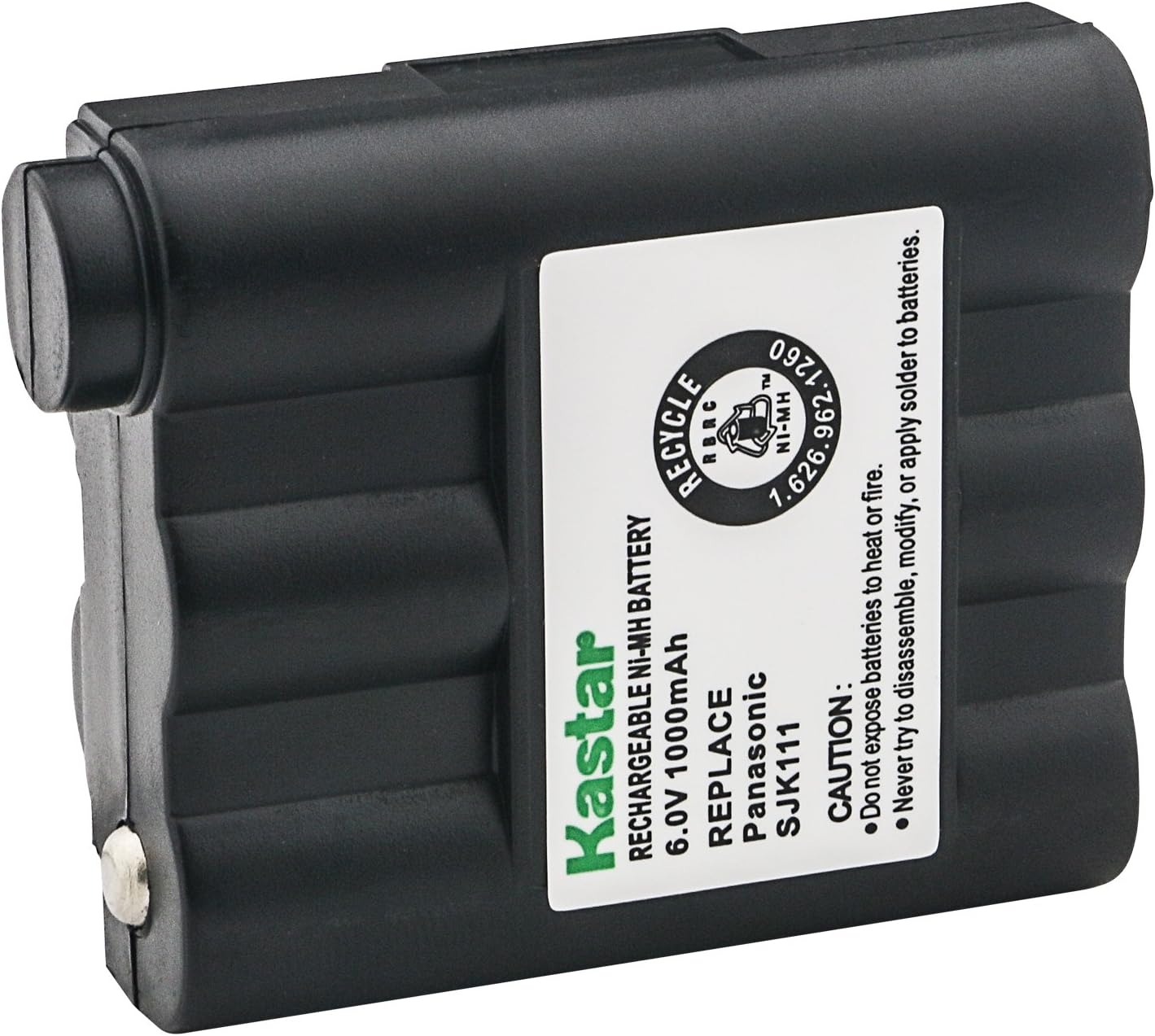 Kastar Paquete de 5 baterías inalámbricas Ni-MH 6V 1000mAh, batería de repuesto para radio bidireccional Midland GXT-775 GXT-795 GXT720 GXT750