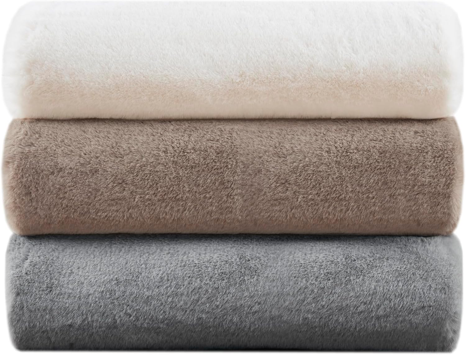 Madison Park Manta reversible de piel sintética para invierno, funda cálida y mullida de primera calidad, textura de terciopelo suave y lujosa,