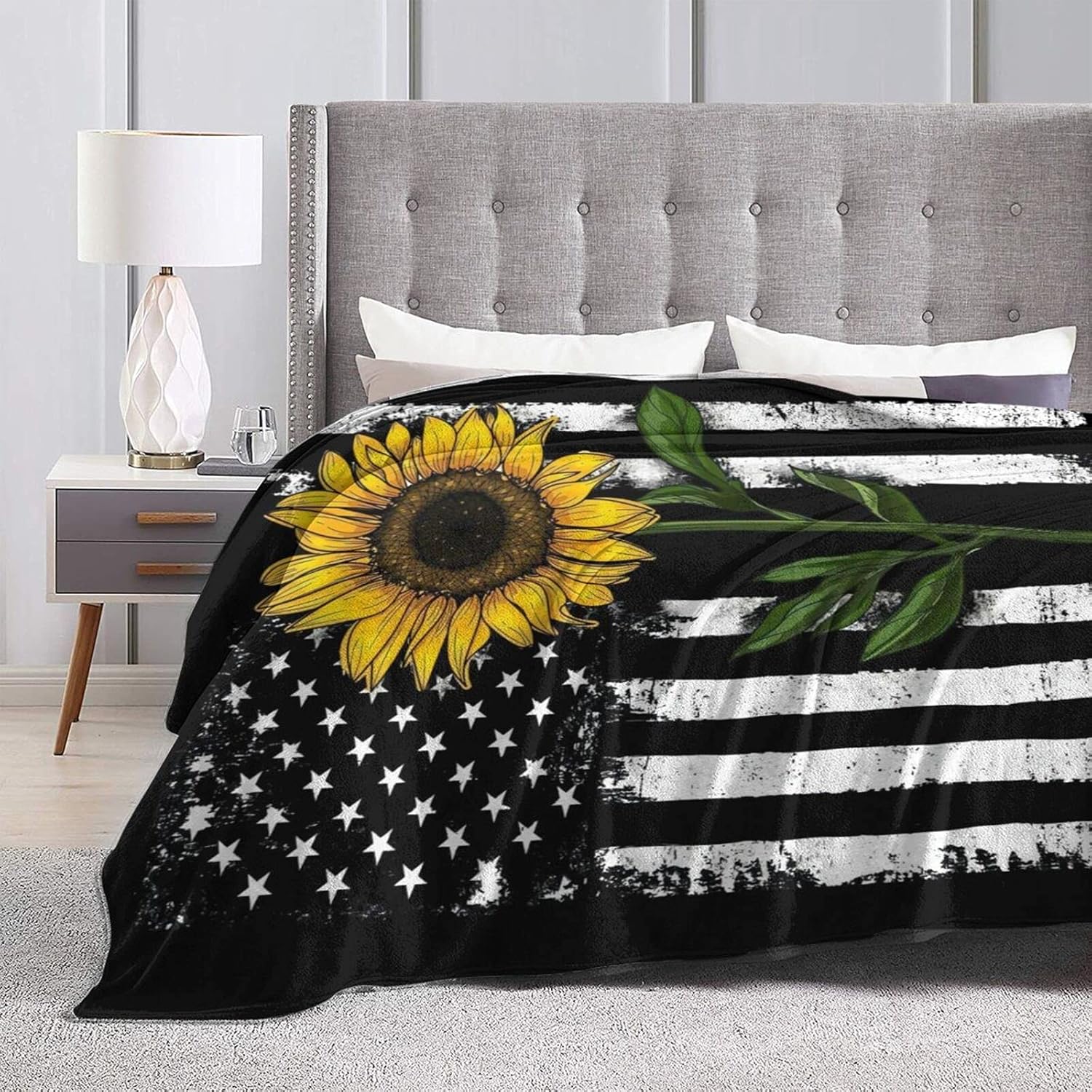 Mantas de regalo de girasol para mujer, mantas de girasol para mujer, mantas de forro polar de 50 x 60 pulgadas, regalos para mi esposa, novia, mamá