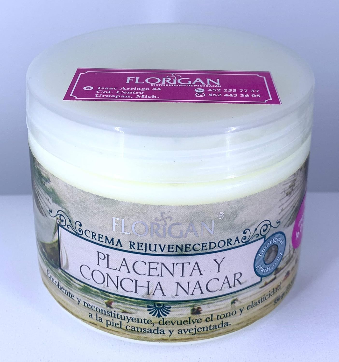 Florigan Crema Placenta y Concha Nacar 350grs