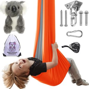 MINGLEWOOD – Paquete de columpio sensorial  Percha giratoria de 360  Juego completo para niños  Necesidades especiales ansiedad, TDAH, autismo y MINGLEWOOD – Paquete de columpio sensorial  Percha giratoria de 360  Juego completo para niños  Necesidades especiales ansiedad, TDAH, autismo y