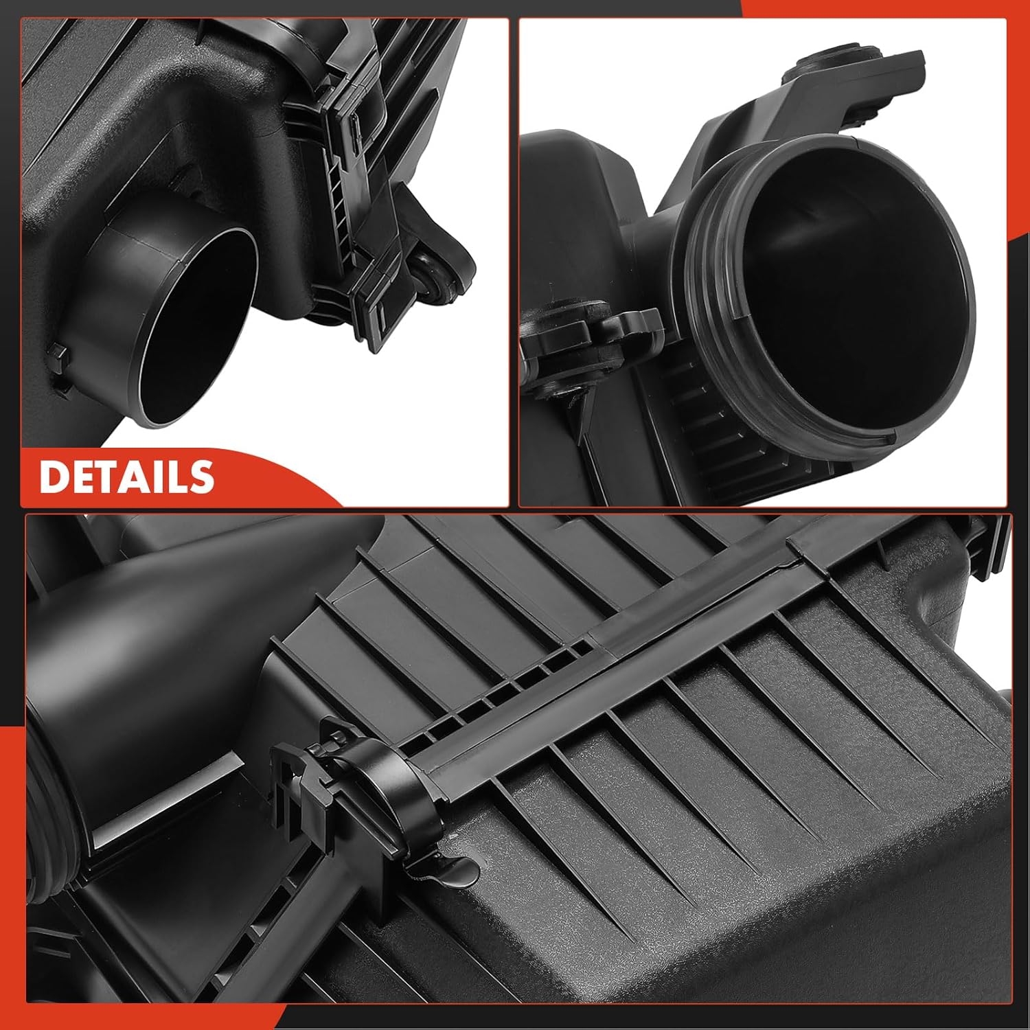 A-Premium Carcasa de la caja del filtro de aire del motor compatible con Hyundai Accent 2012-2017, Veloster 2012-2017, 1.6L, repuesto # ACL50507,