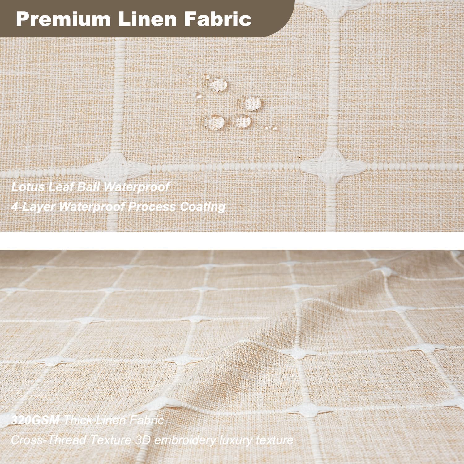 Cortina de ducha a cuadros bohemios, cortinas de ducha de tela de poliéster y lino para baño, juego de cortinas de baño pequeñas y resistentes con