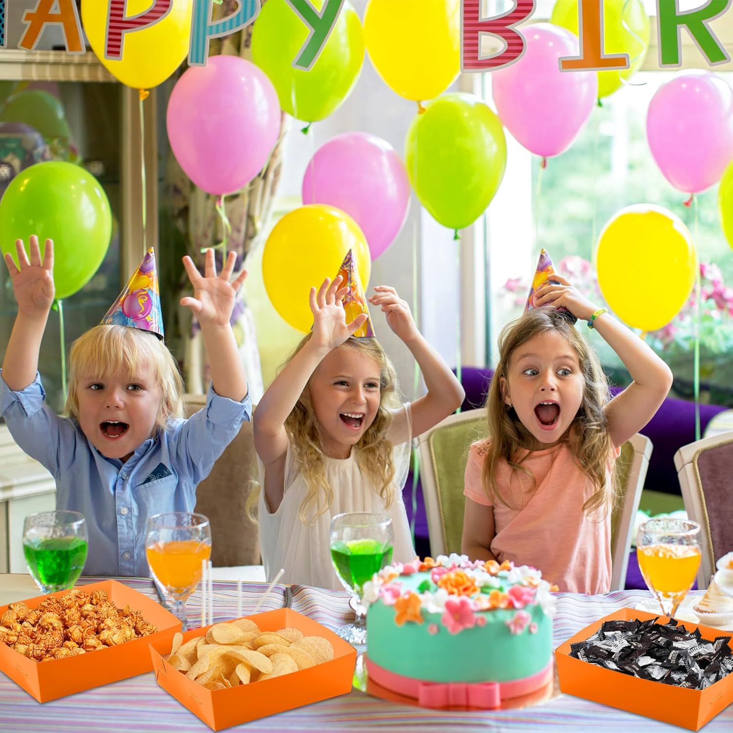 Mifoci 100 bandejas de papel para alimentos de 5 libras, nachos, bandejas de papel grandes para servir aperitivos para fiesta de Navidad, día de