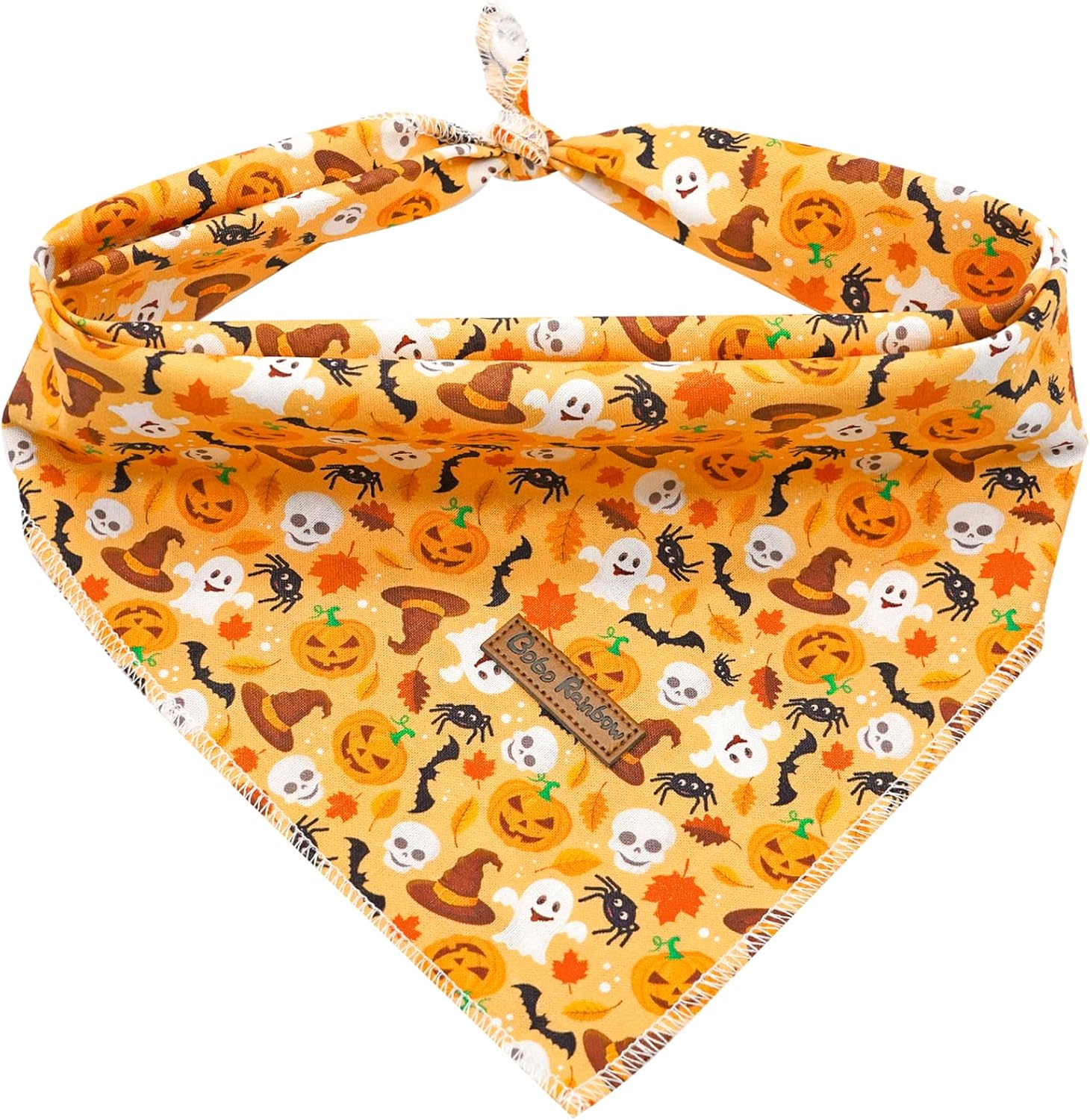 Pañuelo de otoño para perro, 1 bufanda de Halloween para perro, bufandas para perros, bufanda para mascotas, pañuelo para mascotas, bufandas