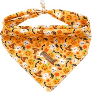 Pañuelo de otoño para perro, 1 bufanda de Halloween para perro, bufandas para perros, bufanda para mascotas, pañuelo para mascotas, bufandas Pañuelo de otoño para perro, 1 bufanda de Halloween para perro, bufandas para perros, bufanda para mascotas, pañuelo para mascotas, bufandas
