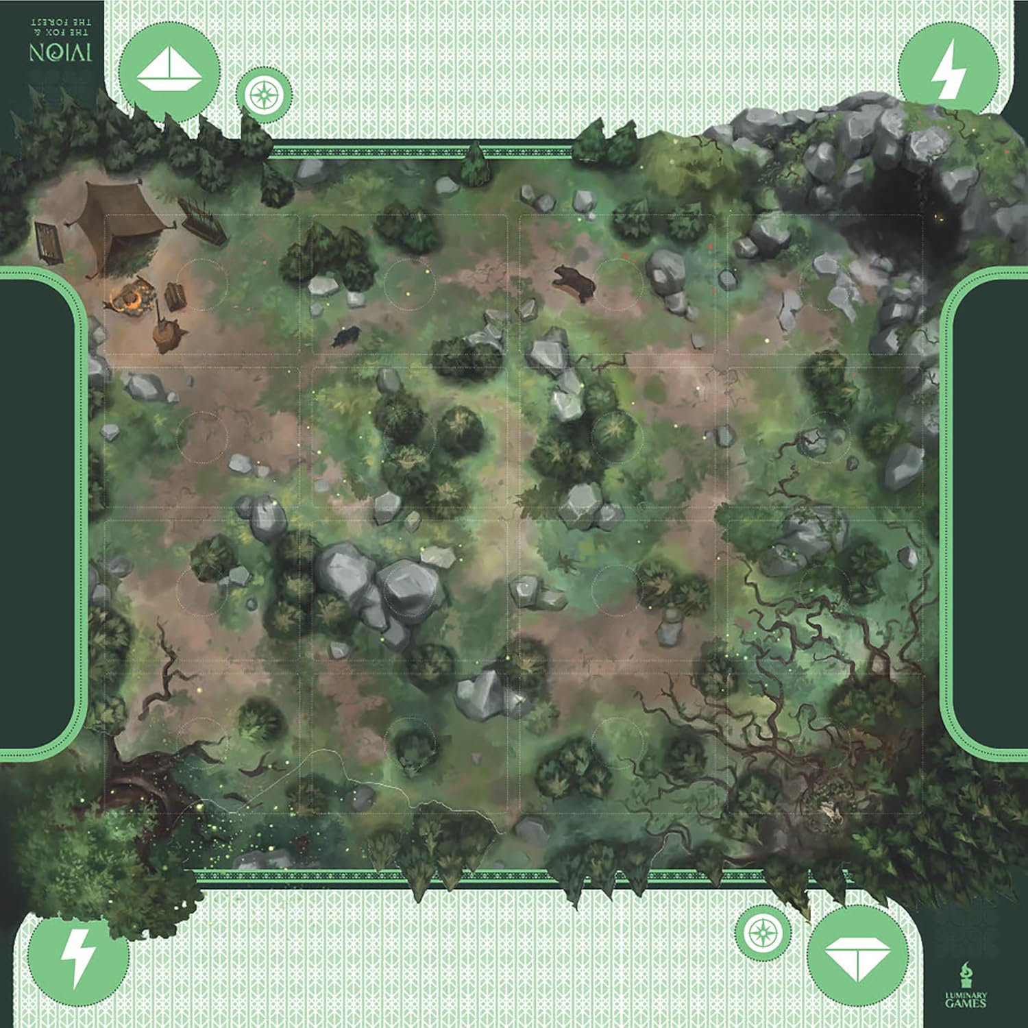 APE Games Ivion The Fox & The Forest – Juego de mesa de construcción de mazos de lucha de fantasía y herocrafting, compatible con autónomos y cruz,