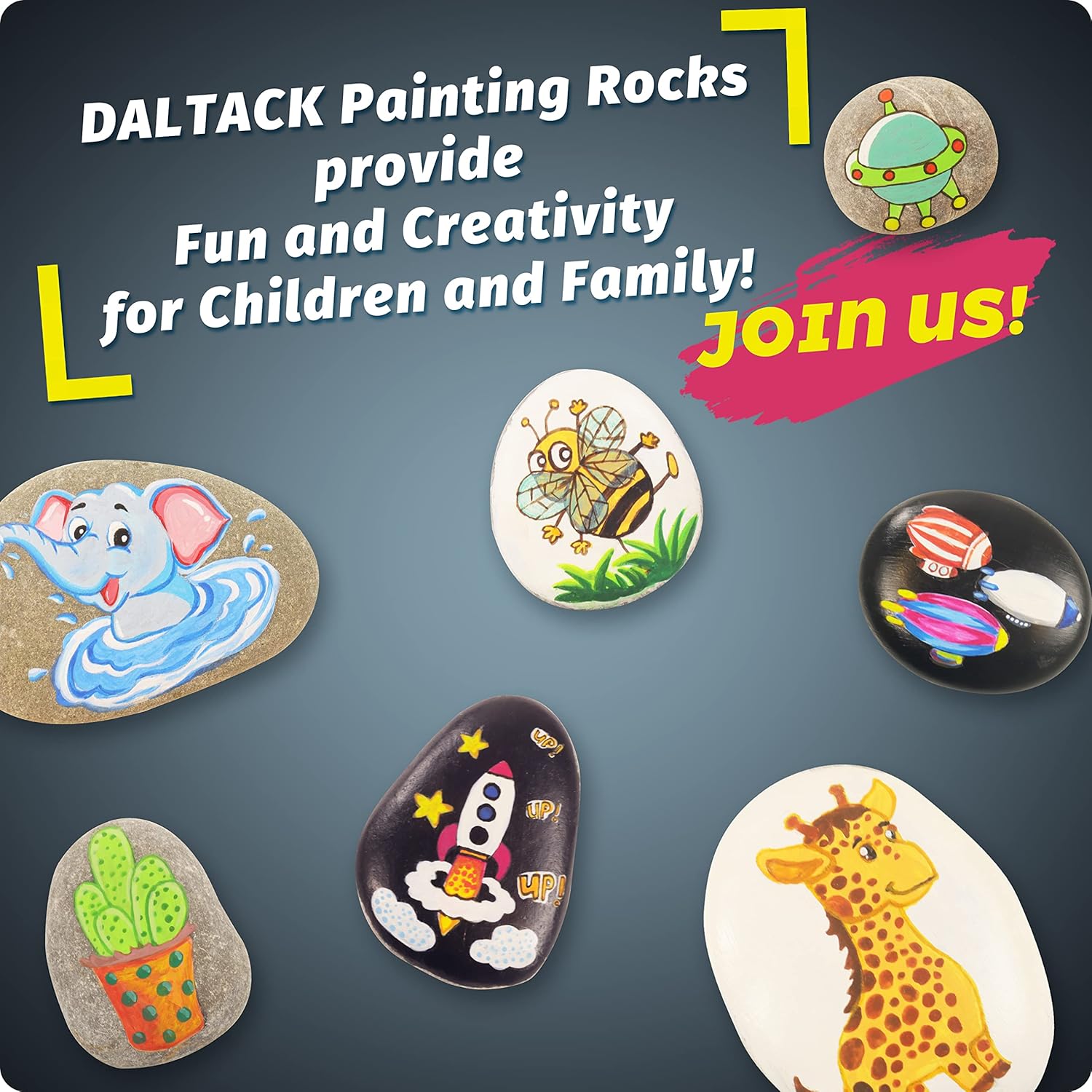 DALTACK 30 rocas de pintura grandes, rocas de río naturales, rocas planas para pintar, piedras de 2 a 3 pulgadas para artes y manualidades