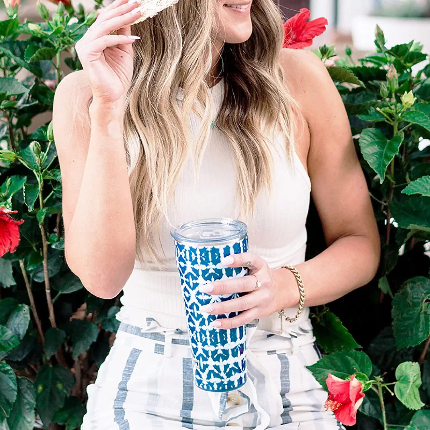 Swig Life Vaso de café de 22 onzas con aislamiento, con tapa, apto para vasos, apto para lavavajillas, acero inoxidable, tazas grandes de viaje