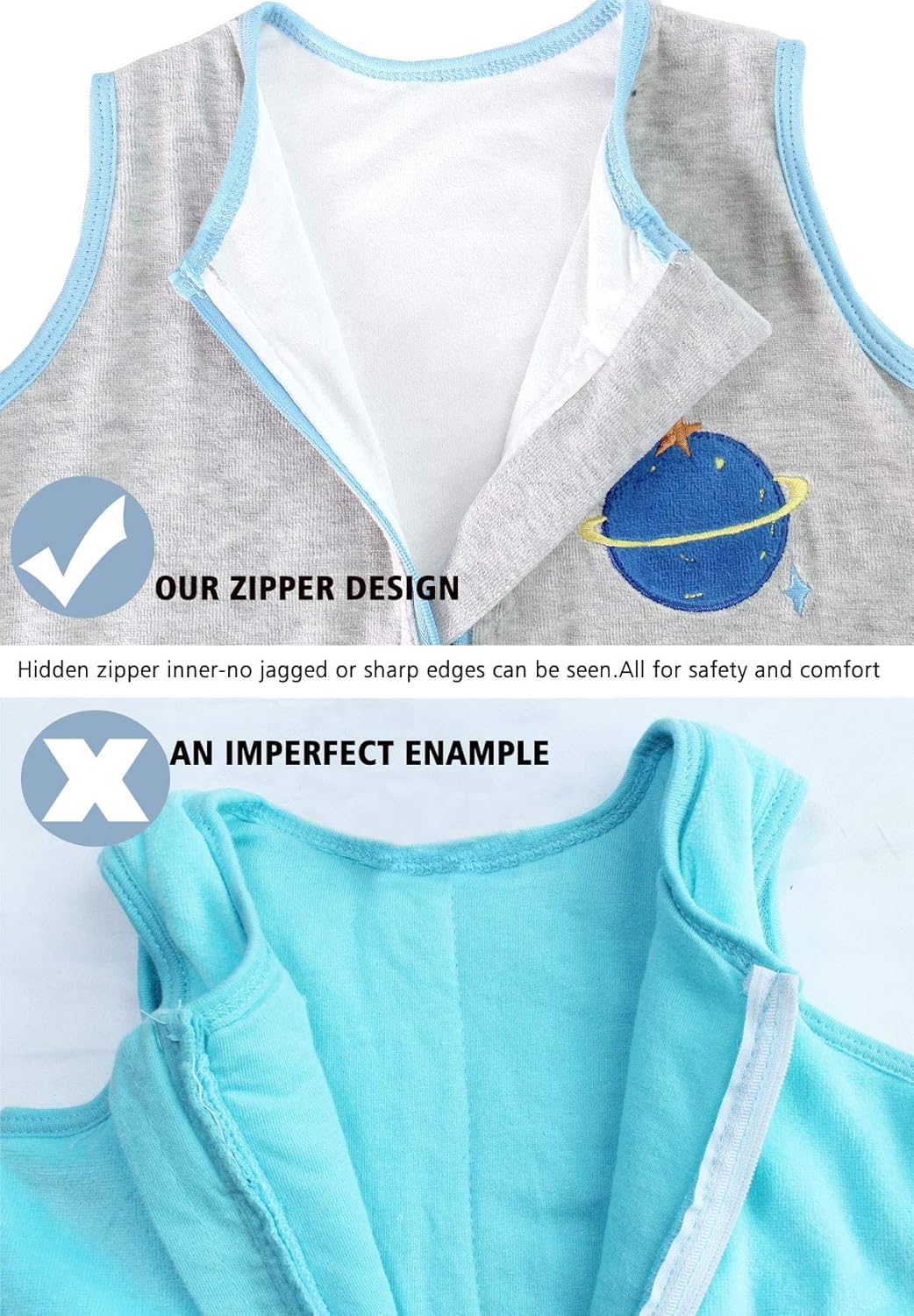 Sincere Saco de dormir para bebé, primavera, otoño, cálido, saco de dormir para caminar con piernas, mantas de pijama, 6 meses a 4 años