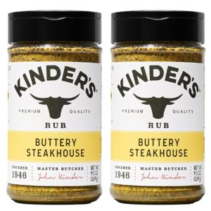 Kinders Buttery – Paquete grande de 19 onzas  Buttery Steakhouse Condimento mixto sin gluten (paquete variado de 2 botellas de 9.5 onzas cada una) Kinders Buttery – Paquete grande de 19 onzas  Buttery Steakhouse Condimento mixto sin gluten (paquete variado de 2 botellas de 9.5 onzas cada una)