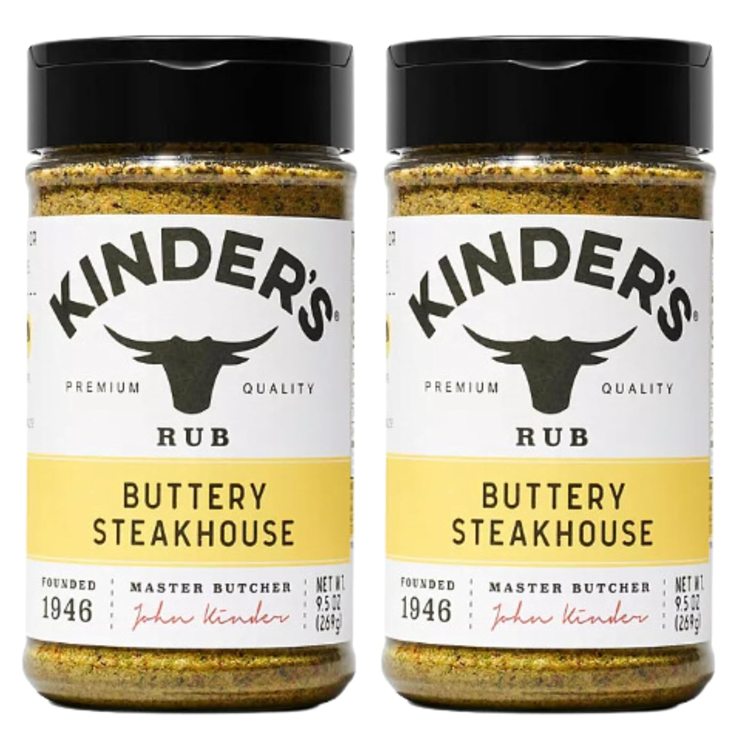 Kinders Buttery – Paquete grande de 19 onzas  Buttery Steakhouse Condimento mixto sin gluten (paquete variado de 2 botellas de 9.5 onzas cada una)