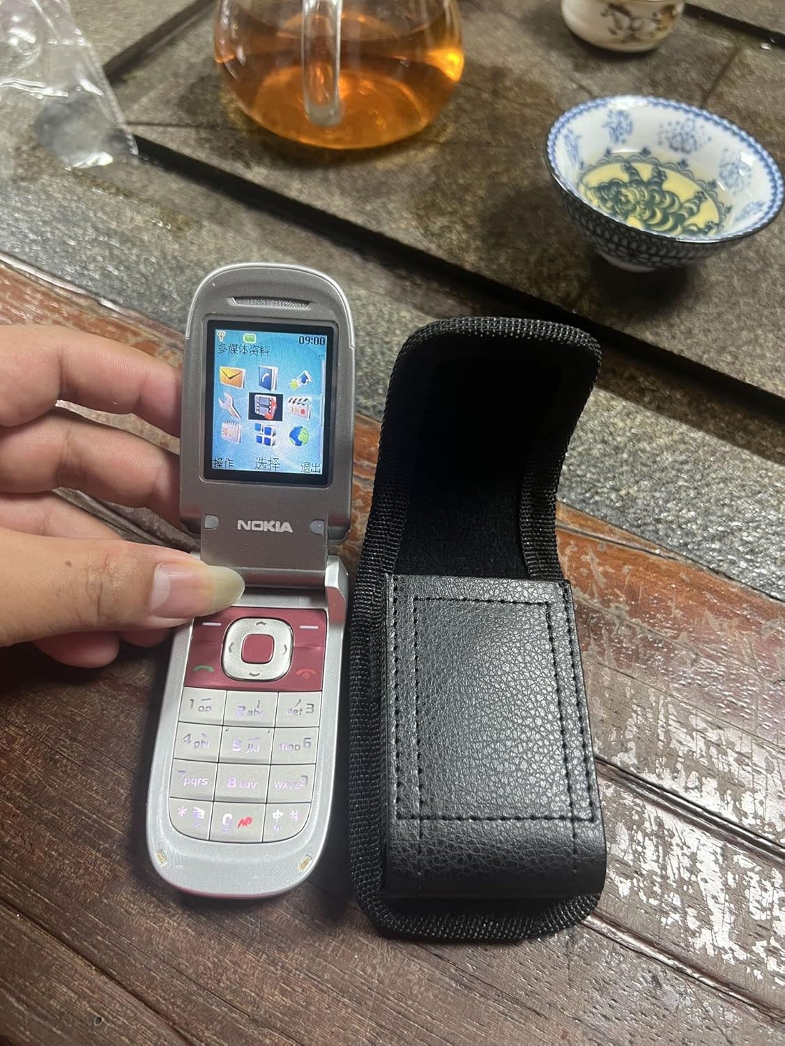 Funda Kyocera DuraXE Epic, Kyocera DuraXA Equip Case, Kyocera DuraXV Extreme Case, Funda elástica de piel vegana con clip de lazo de metal para