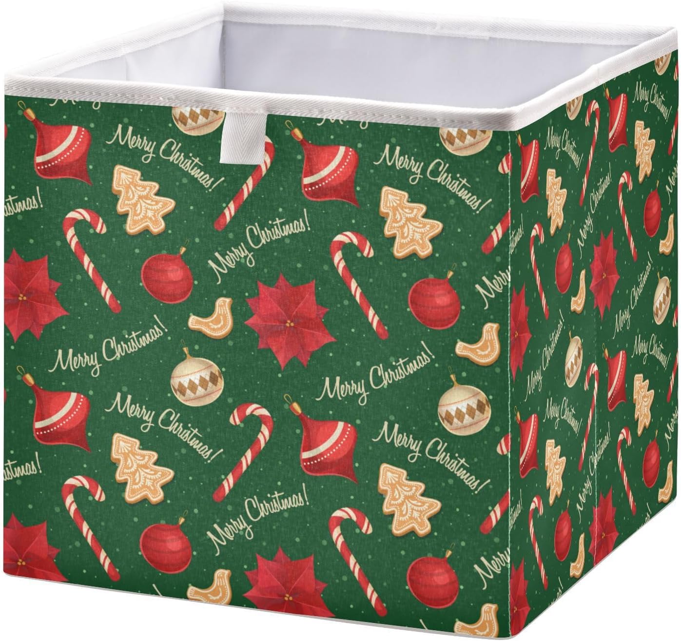 Cubo de almacenamiento de tela con forma de árbol de Navidad, cubos de almacenamiento plegables y plegables para el hogar, armario, dormitorio,