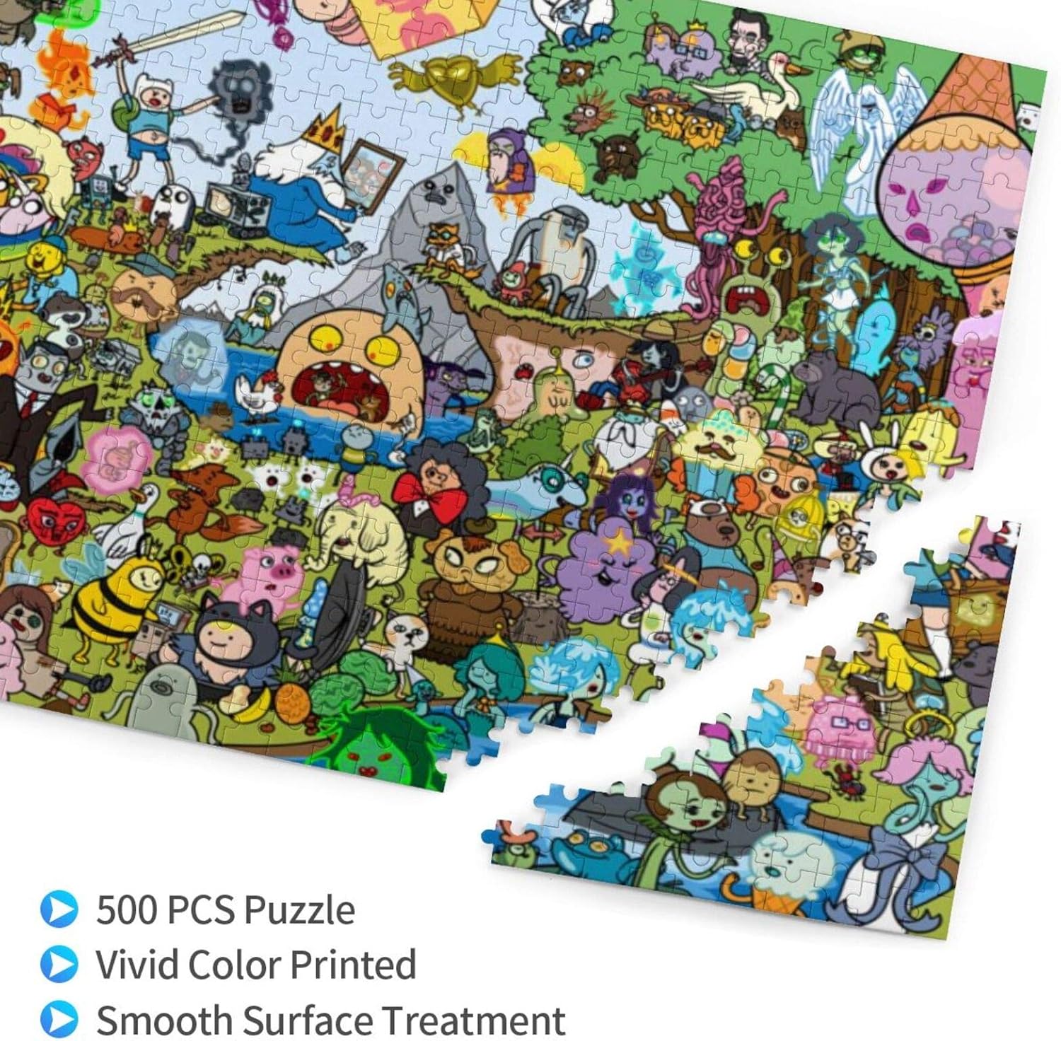 Rompecabezas de madera de anime de 500 piezas para adultos, rompecabezas para adultos y adolescentes, educación temprana, 15 x 20 pulgadas