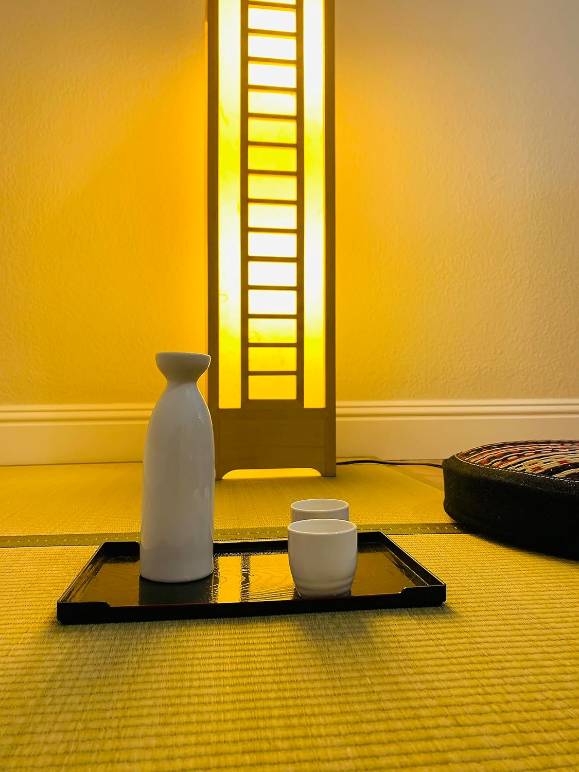 JapanBargain 2722×6, paquete de 6 botellas de sake de porcelana para sake, jarra de vino japonés, apta para lavavajillas y microondas, 7.5 onzas,