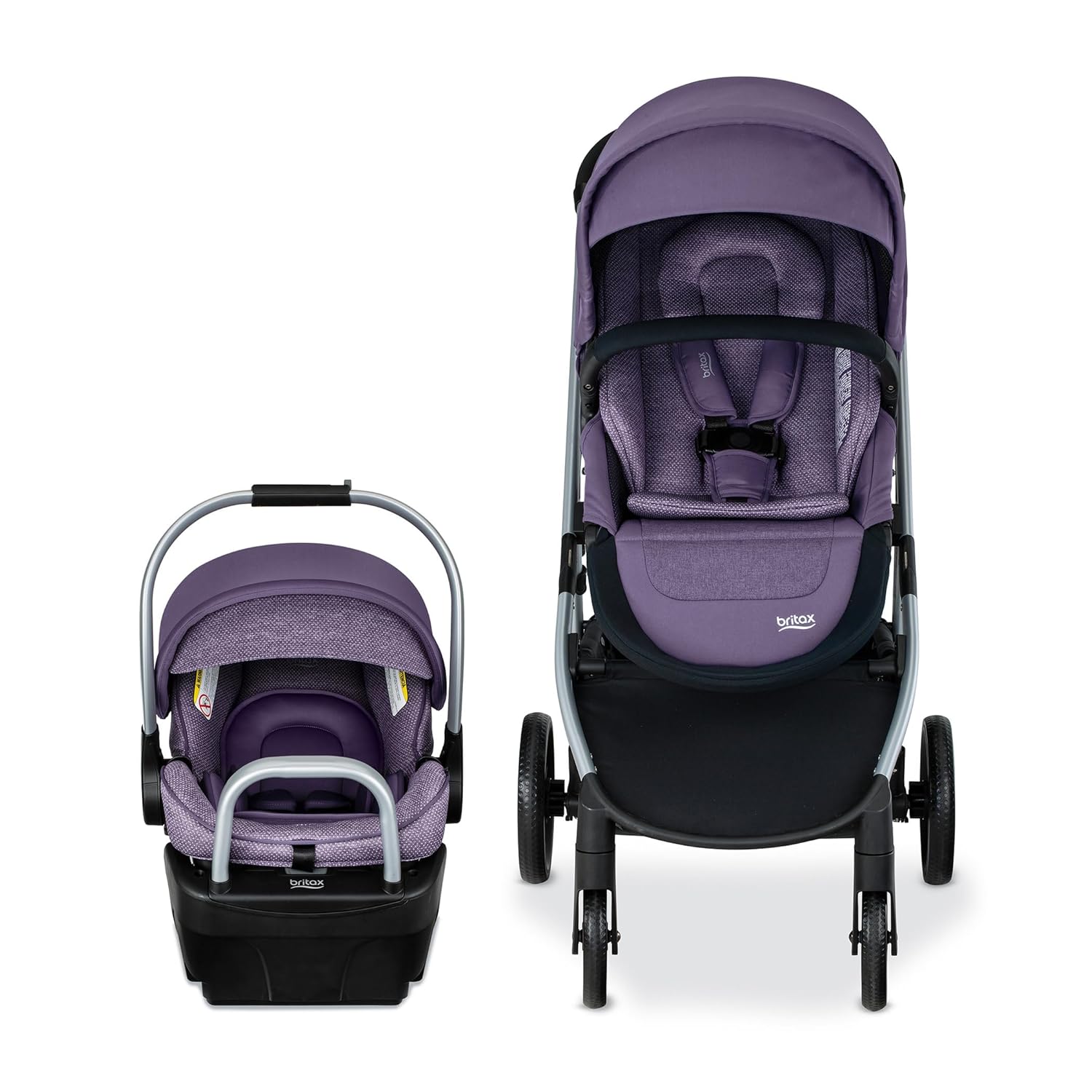 Britax Willow Grove SC – Sistema de viaje para bebé, asiento de automóvil infantil y cochecito combinado con base alpina, tecnología ClickTight,