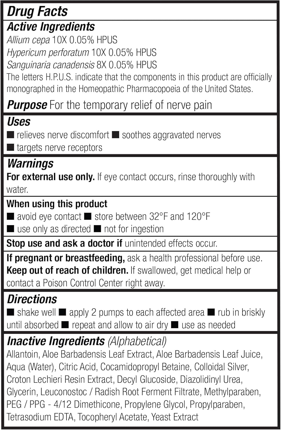 Theraworx Espuma de alivio nervioso de acción rápida para aliviar molestias nerviosas agravadas – 7.1 oz – 1 unidad