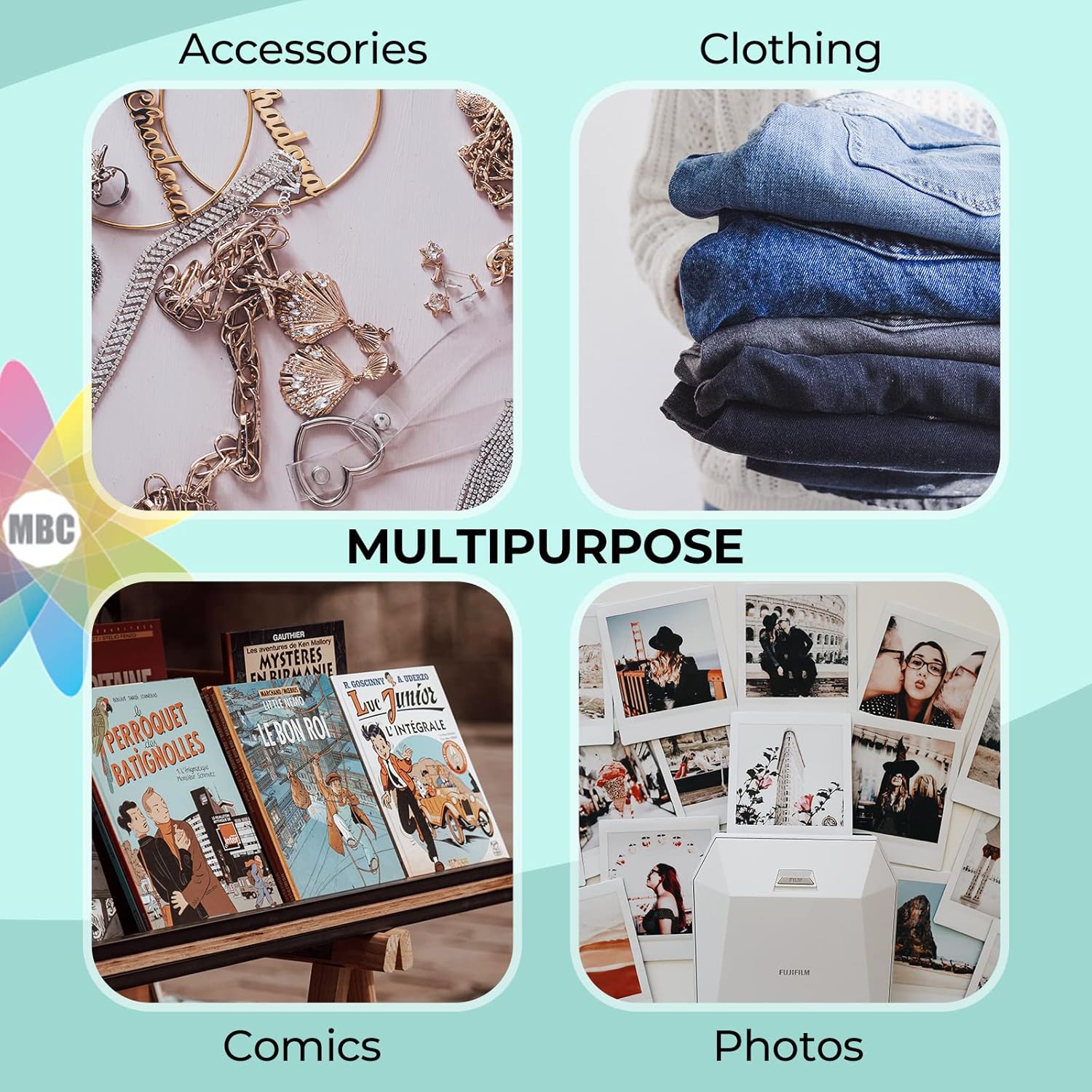 Mat Board Center – Bolsas de almacenamiento de 18 x 24 pulgadas, bolsas de polipropileno resellables con solapa para impresiones artísticas, fotos,