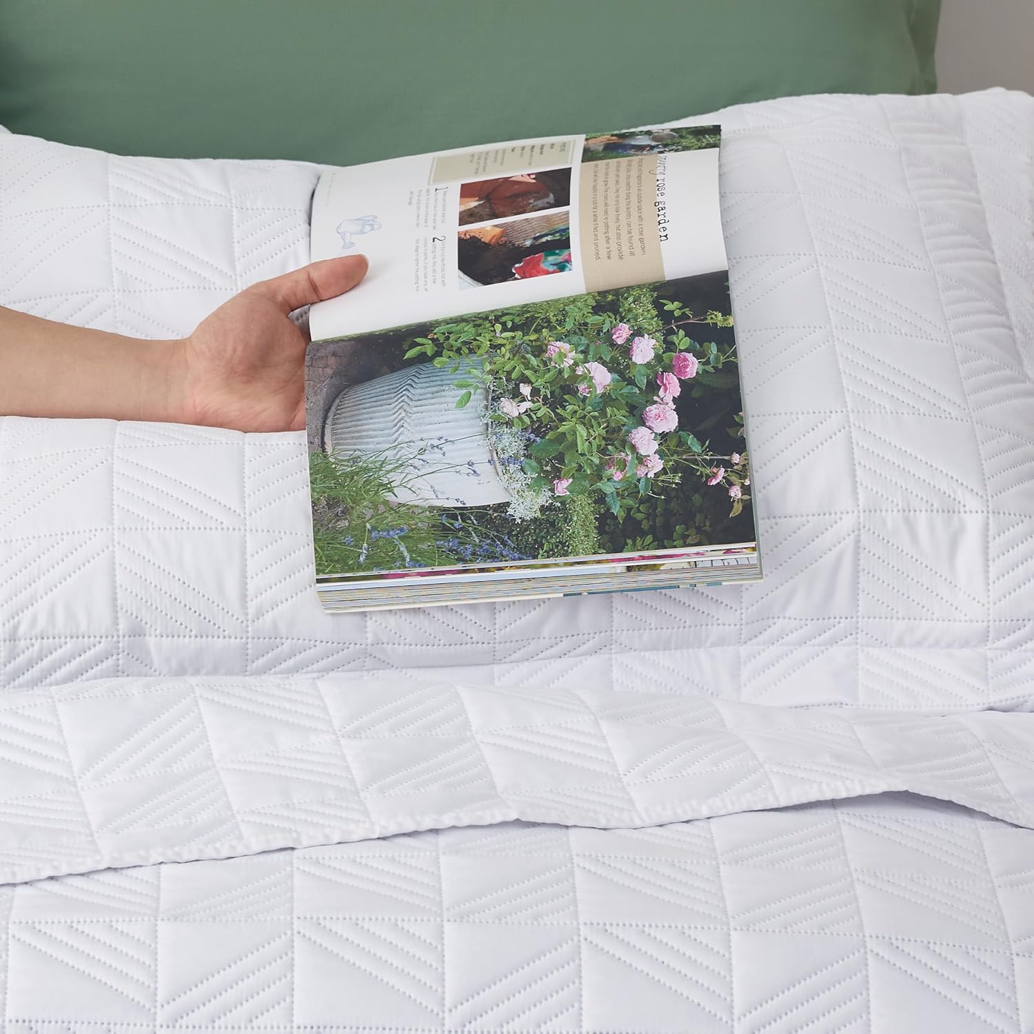 Bedsure – Juego de edredón de poliéster-diagonal ultrasónico W1 106×96 US