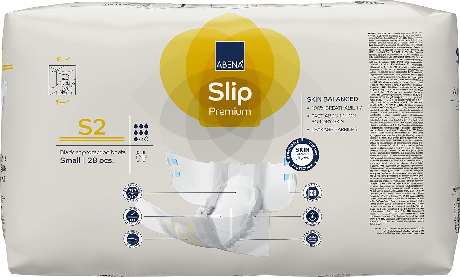 Abena Slip S2 Premium – Almohadilla para incontinencia todo en uno