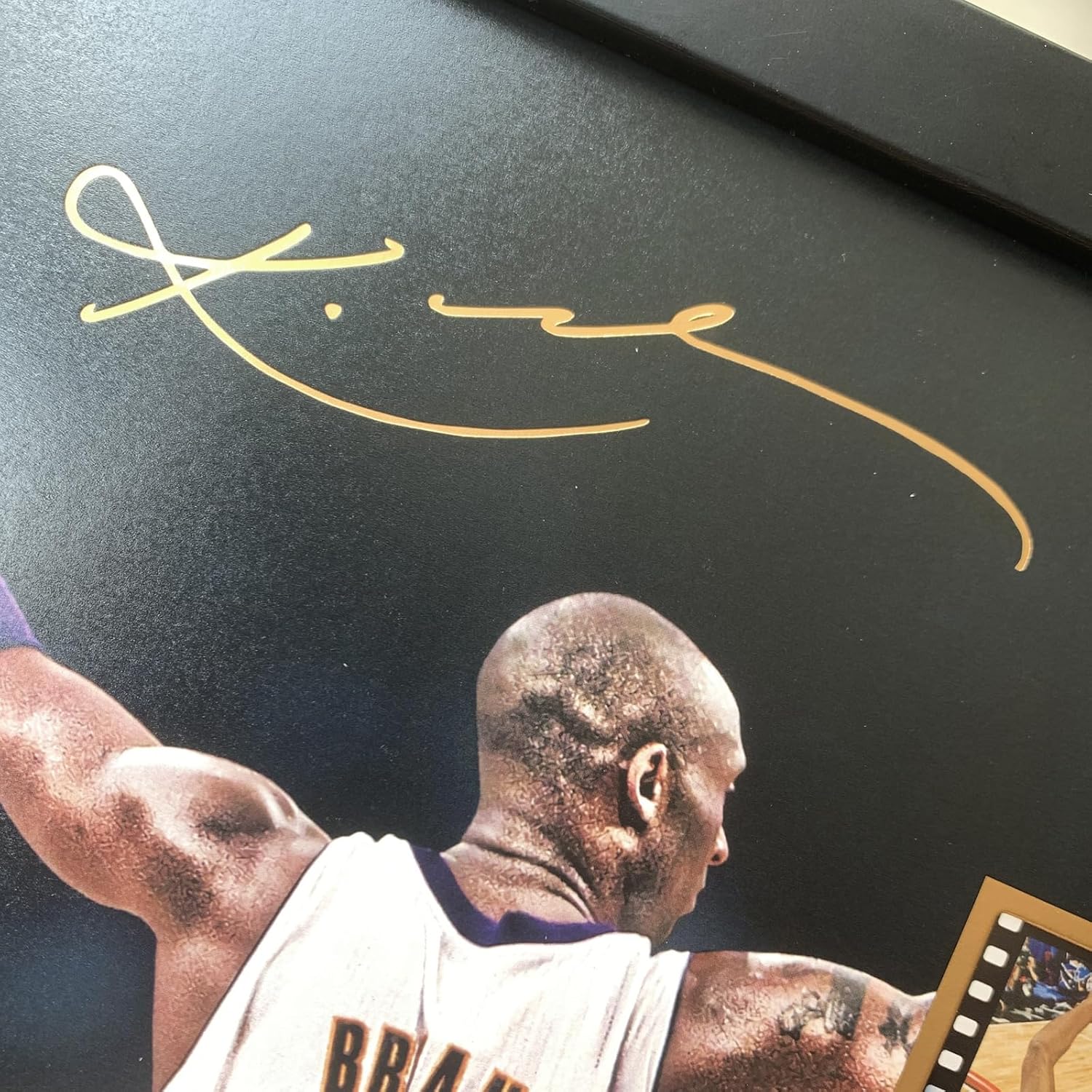 sufenvera Kobe Bryant – Póster enmarcado para fanáticos del baloncesto en cumpleaños, Navidad, Día del Padre, 10 x 8 pulgadas