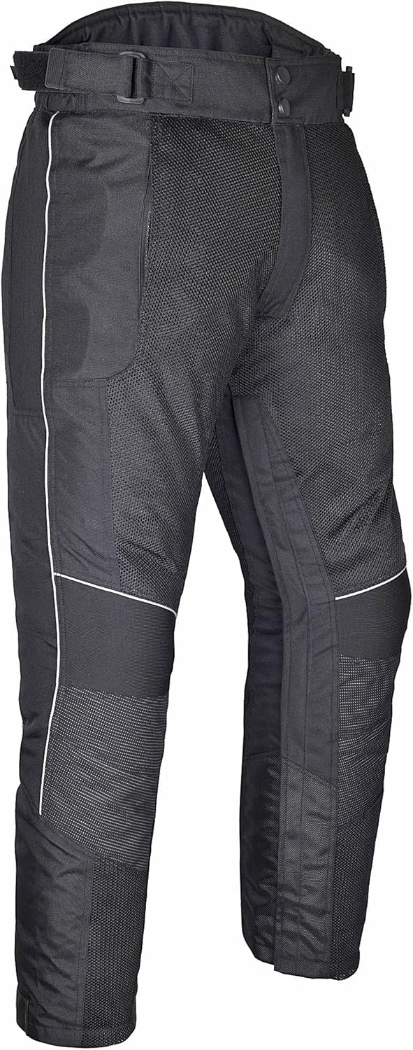 Pantalones de malla de motocicleta para hombre, pantalones de equitación con cremallera completa para deportes powersports blindados Adv CE sobre la