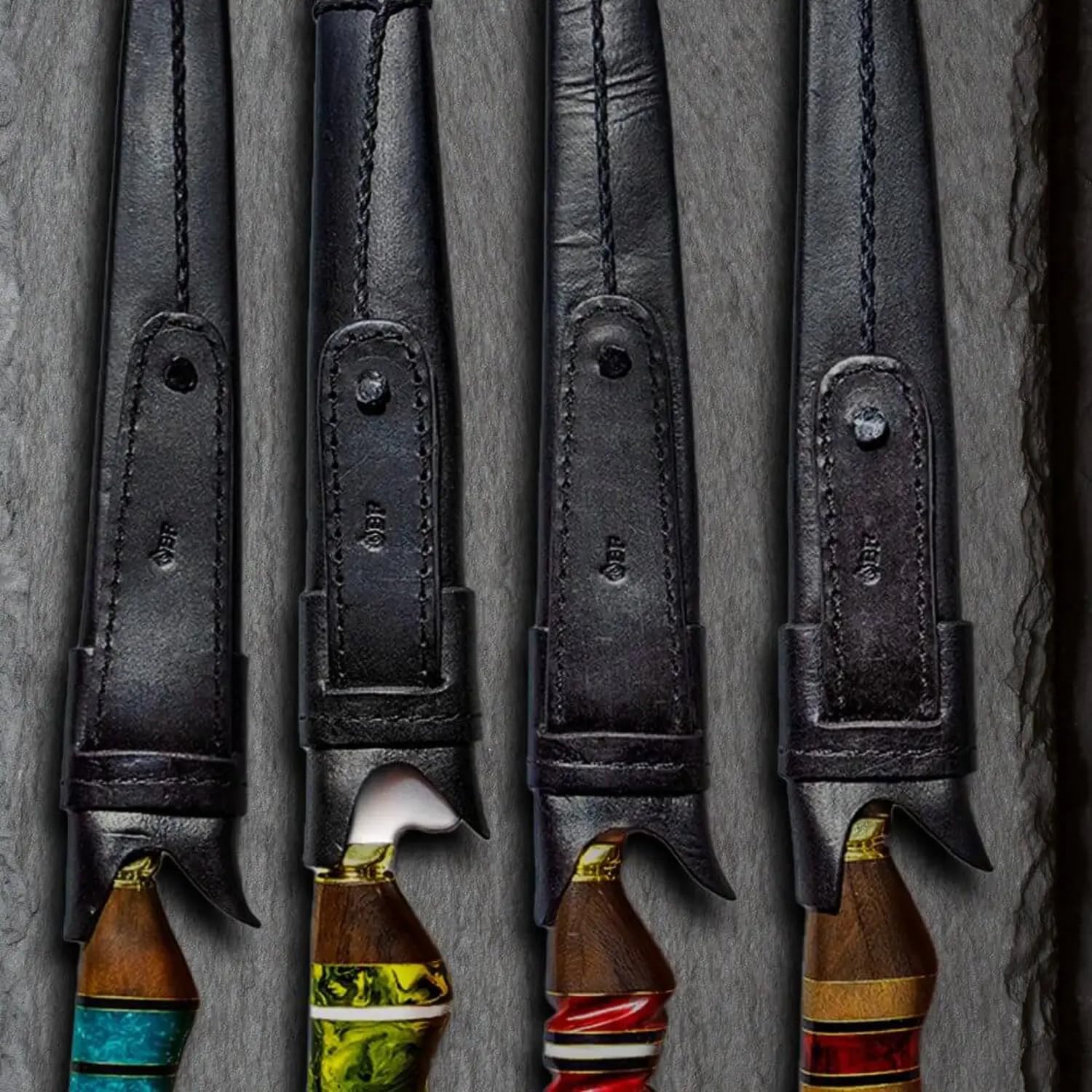 Chef Versatile – Cuchillo tradicional de acero inoxidable (10.0 in), color azul