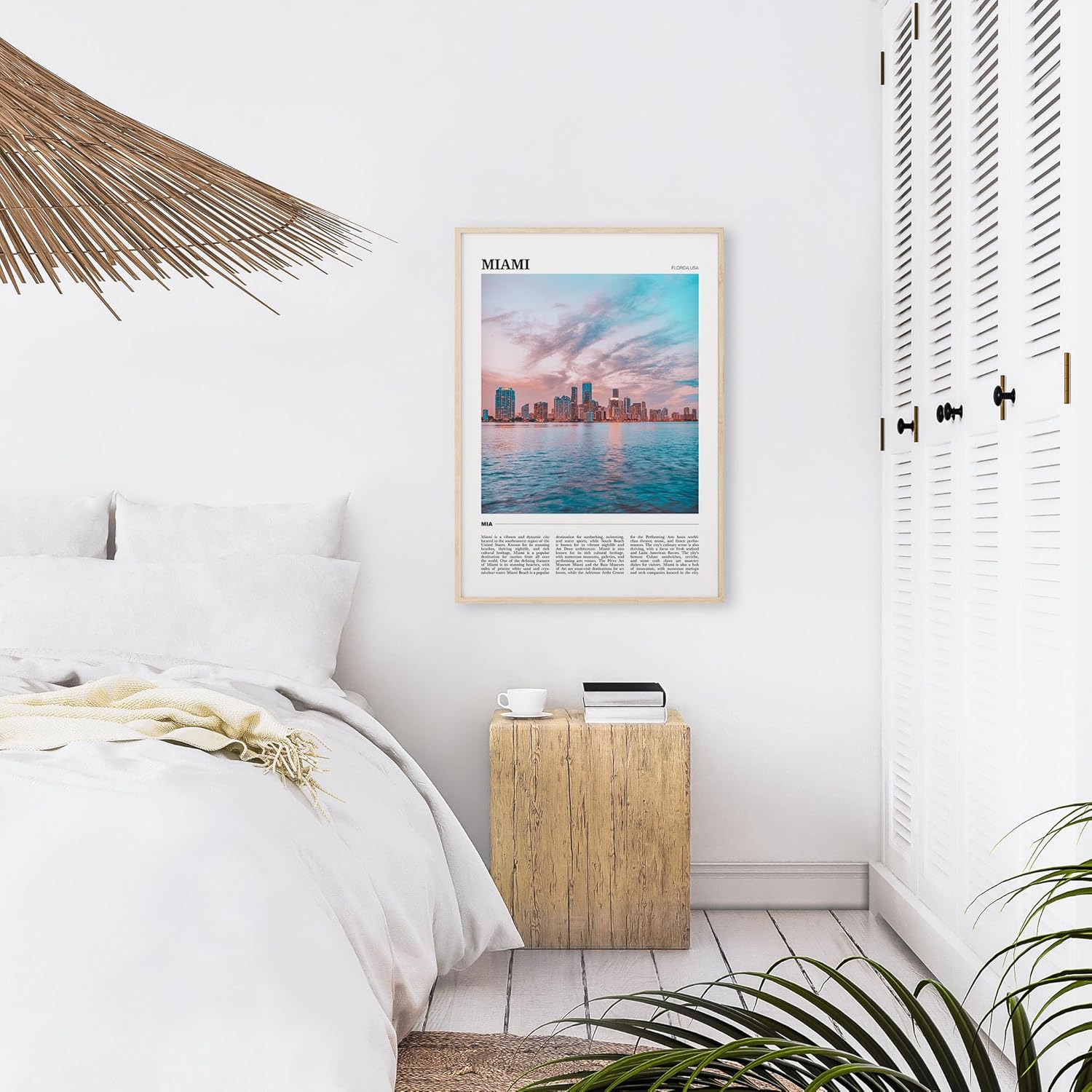 Miami Travel Poster 3, Miami Wall Art, Miami Poster Print, Miami Photo, Miami Decor, Florida, USA
