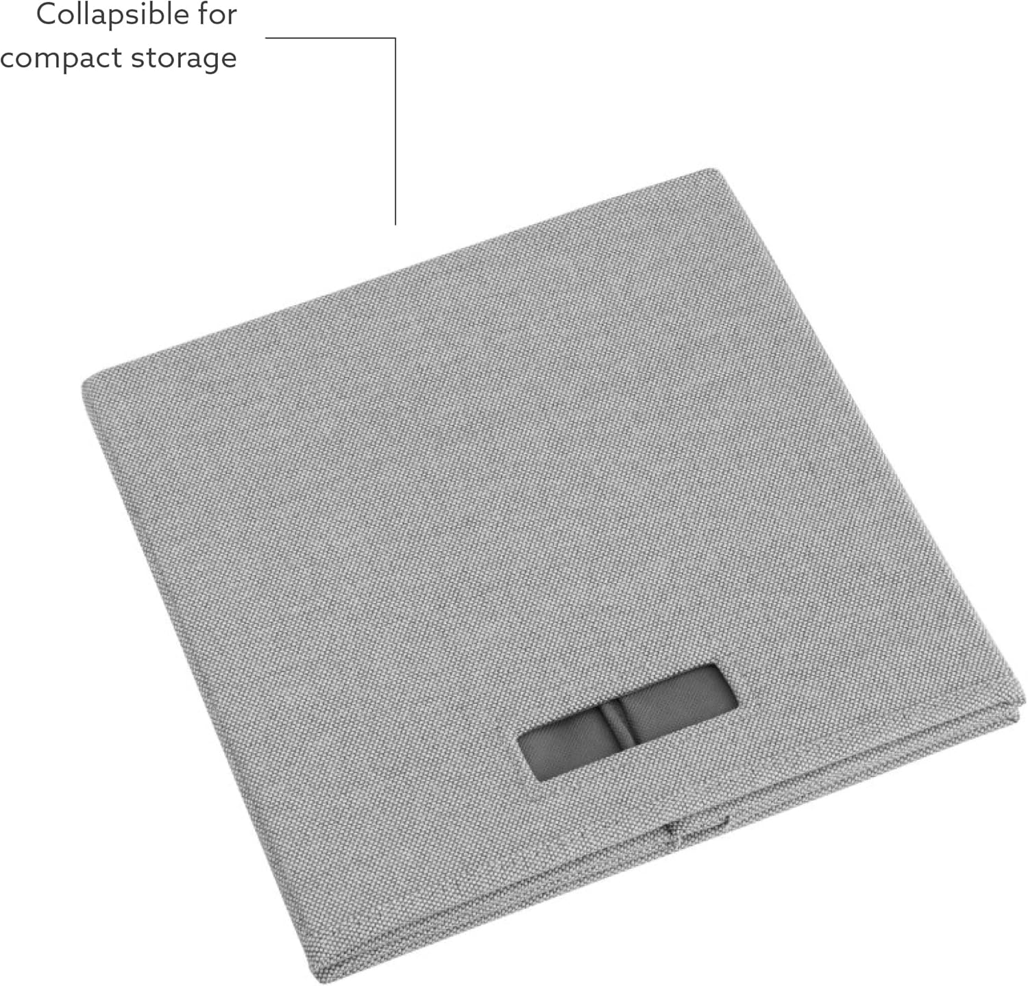 Linon Dawes – Contenedor de almacenamiento (2 unidades), color gris