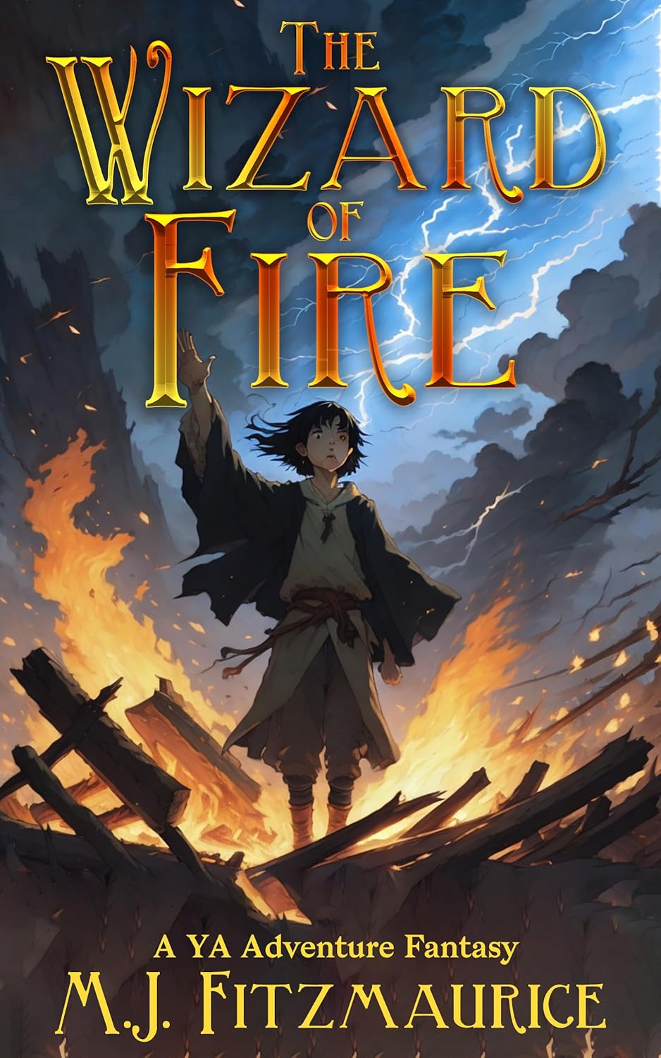 The Wizard of Fire A YA Adventure Fantasy (The Elemental Wizards Book 1)