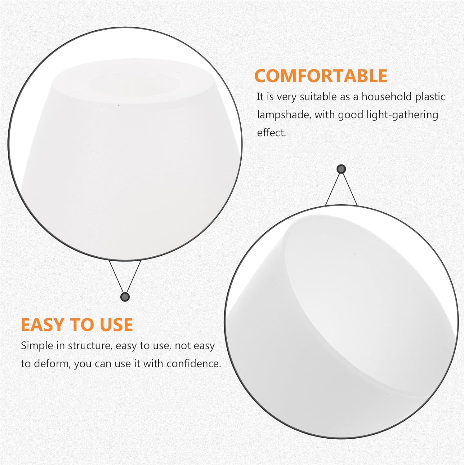 Garneck 2 piezas de pantalla nocturna Lihgt – Apliques de pared – Pantalla pequeña para lámparas de mesa lámpara de pared – Bombillas de globo