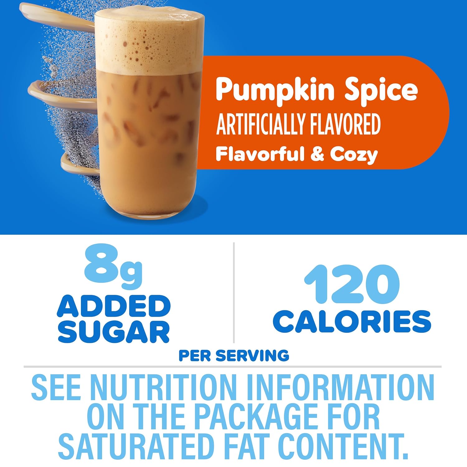 IHOP Mezcla de café instantáneo con leche helado de calabaza con espuma fría, 5.82 onzas, 6 paquetes