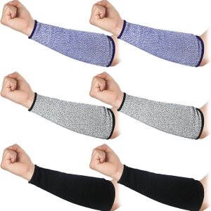 3 pares de protectores de brazo para piel fina y moretones, resistente a los cortes, manga de antebrazo, manga de protección contra quemaduras de 3 pares de protectores de brazo para piel fina y moretones, resistente a los cortes, manga de antebrazo, manga de protección contra quemaduras de