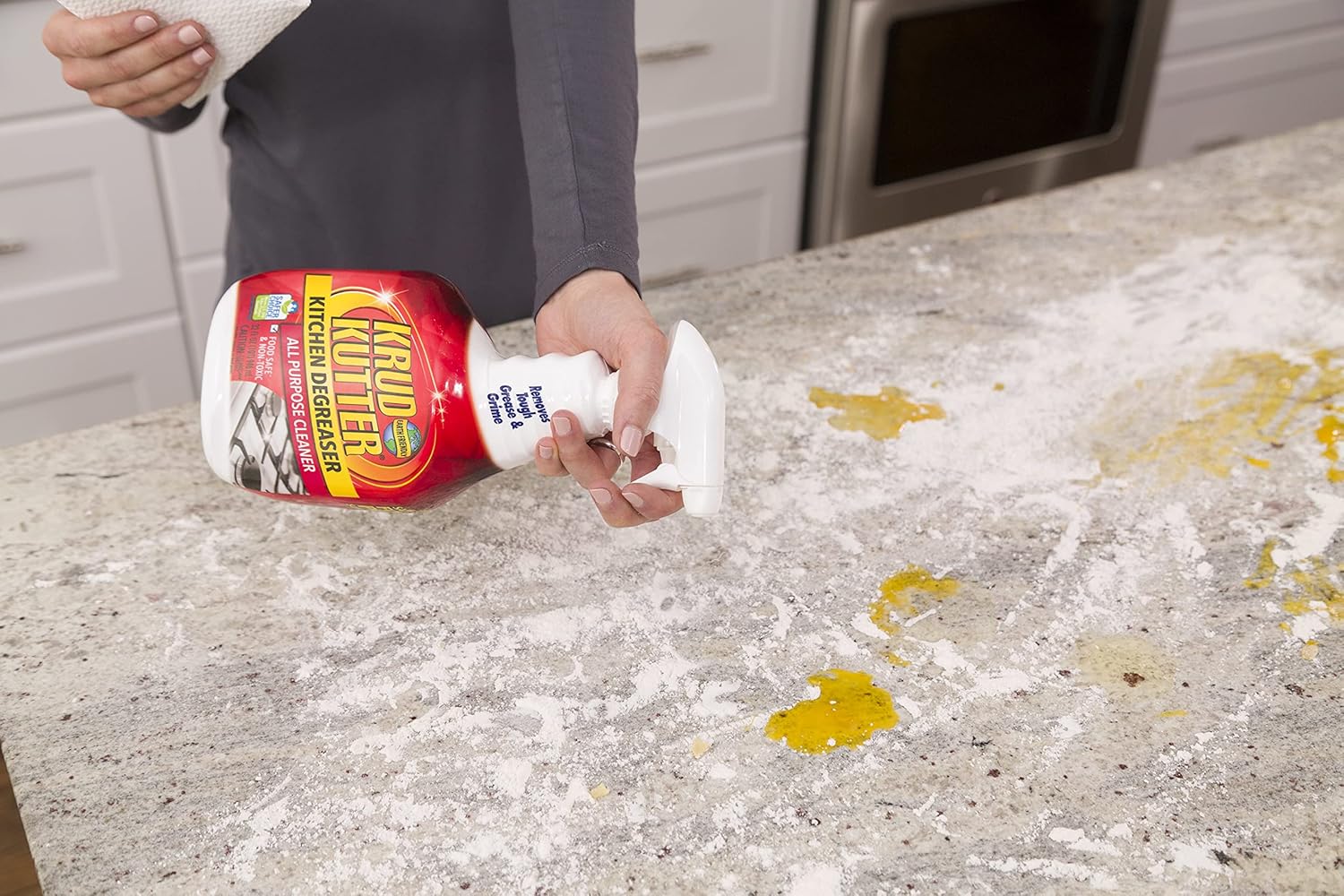 Rust-Oleum Krud Kutter 305373 – Limpiador desengrasante multiusos de cocina, 32 onzas (paquete de 4)