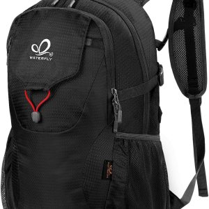 WATERFLY Mochila de senderismo ligera y plegable Mochila de viaje plegable Ultraligero Camping Day Pack para Mujer Hombre WATERFLY Mochila de senderismo ligera y plegable Mochila de viaje plegable Ultraligero Camping Day Pack para Mujer Hombre