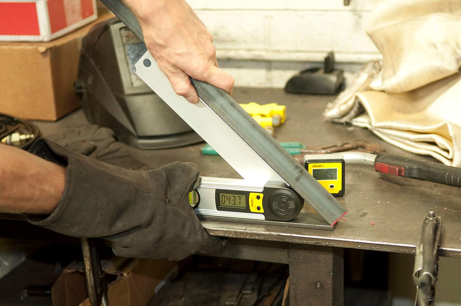 Johnson Level & Tool 1750-1200 – Localizador digital de ángulo, 12 pulgadas, plateado, 1 localizador