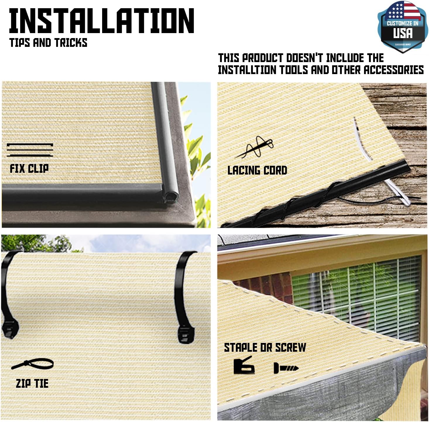 TANG Sunshades Depot – Rollo de tela de protección solar marrón de 8 x 20 pies, 95 % U* V, pantalla de privacidad, pantalla de privacidad, tela de