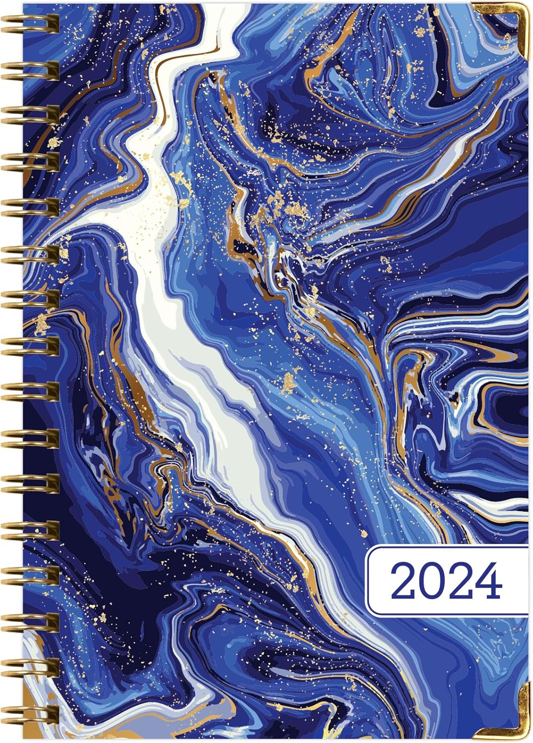 Global Printed Products, Agenda 2024 de tapa dura (noviembre de 2023 a diciembre de 2024) agenda diaria, semanal, mensual, diaria, marcapáginas,