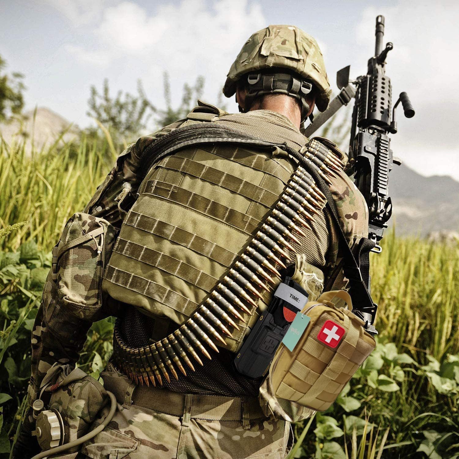 IFAK – Kit de traumatismos médicos militares con torniquete, bolsa de supervivencia de emergencia para suministros de equipo de campamento,