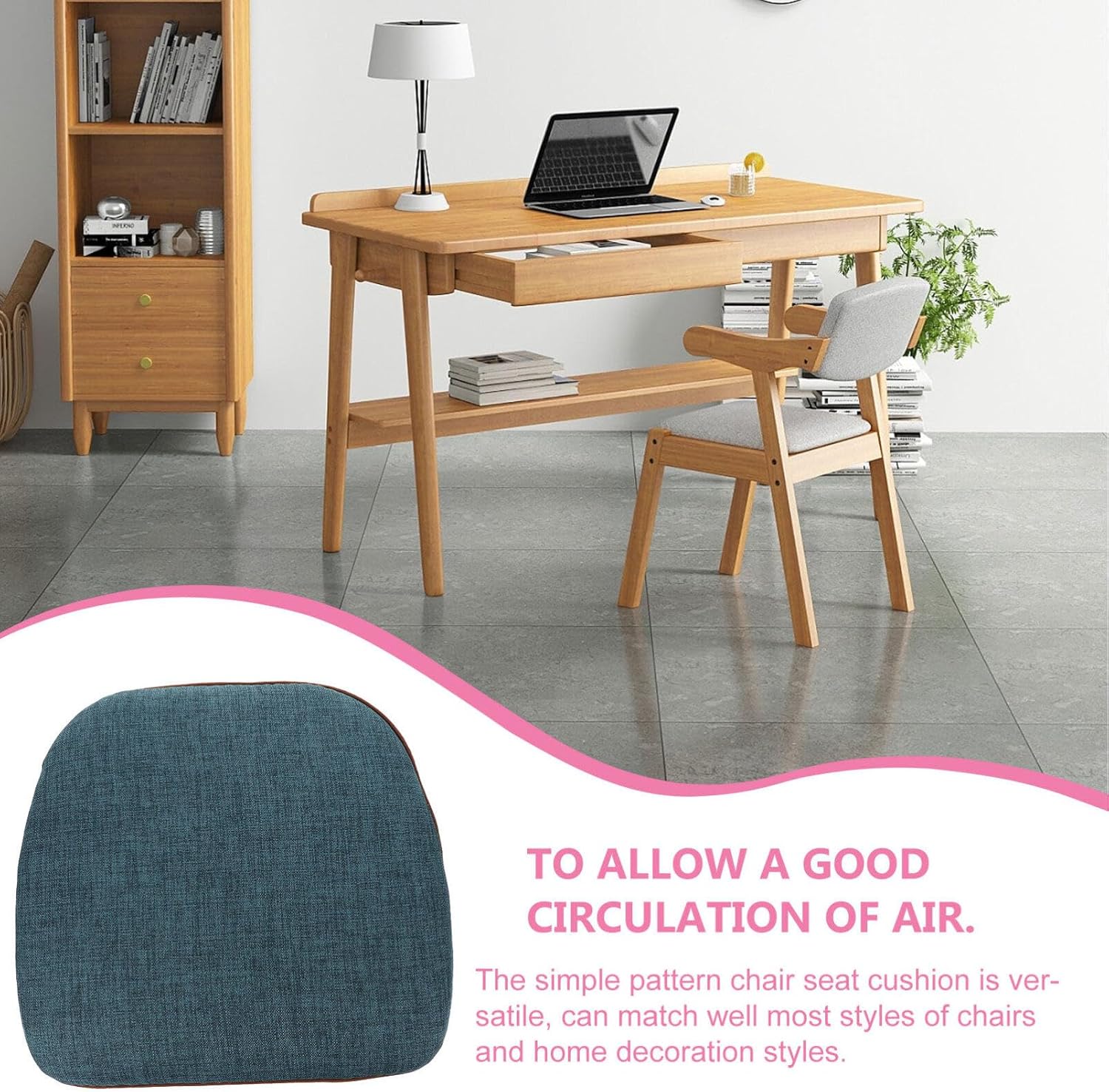 NUOBESTY Cojines de asiento de interior para sillas de cocina, cojines de silla, cojines de asiento para silla de escritorio, alfombrilla de asiento