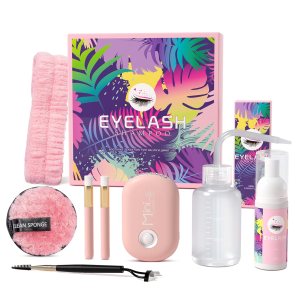 Setgnur Champú de pestañas para extensiones de pestañas, limpiador de extensiones de pestañas de 2.11 onzas con kit de limpieza de pestañas, regalos Setgnur Champú de pestañas para extensiones de pestañas, limpiador de extensiones de pestañas de 2.11 onzas con kit de limpieza de pestañas, regalos