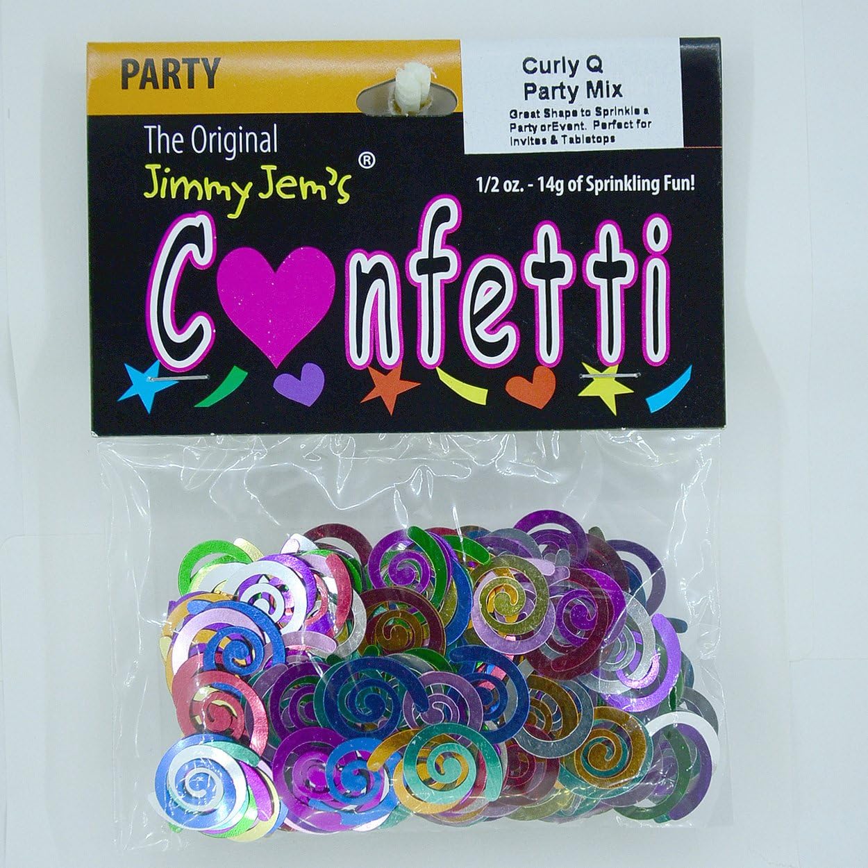 Confeti rizado Q Multicolores – Paquete al por menor #9542 QS0