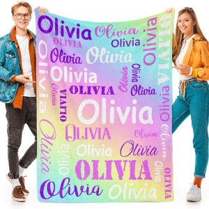 Mantas y mantas personalizadas con nombre, manta personalizada con nombre, manta personalizada con nombre para niños, manta de Navidad personalizada Mantas y mantas personalizadas con nombre, manta personalizada con nombre, manta personalizada con nombre para niños, manta de Navidad personalizada