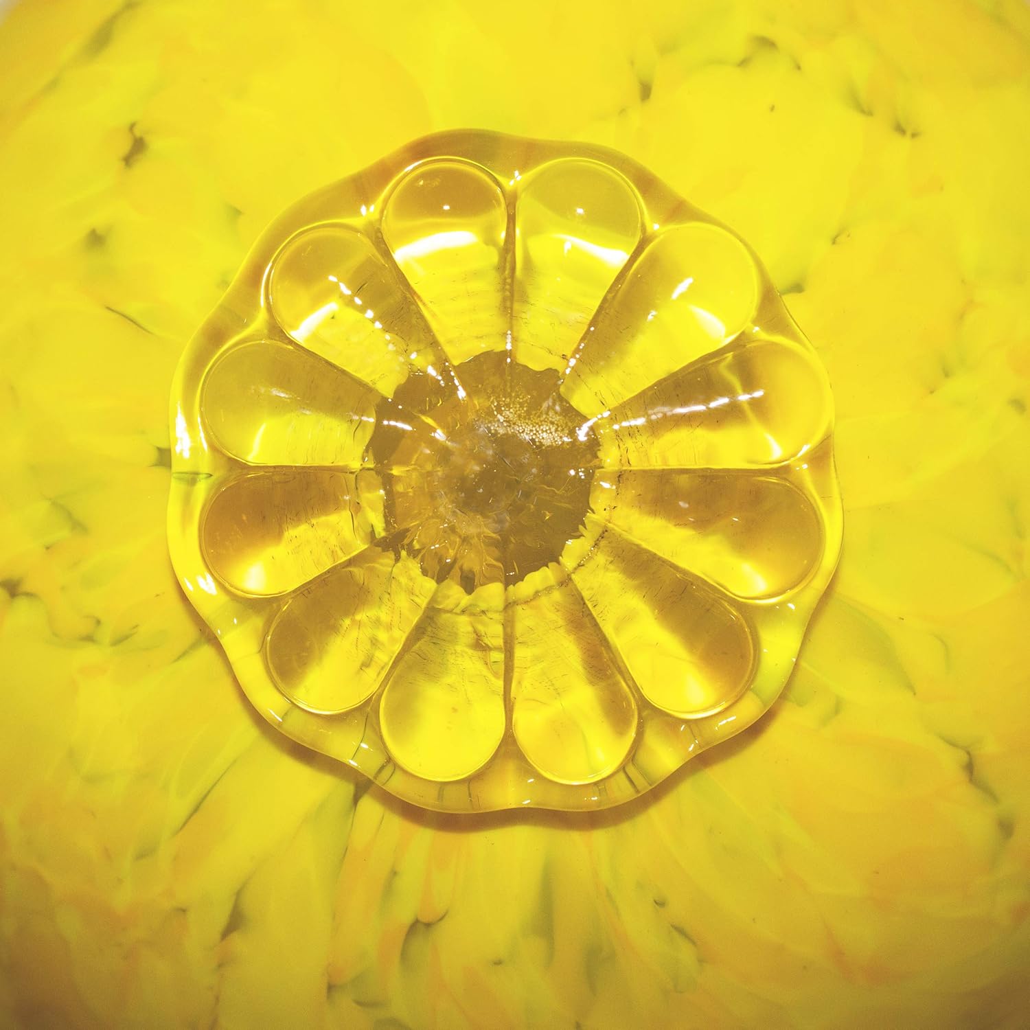 Yellow Pond Floats Balls – Available in 3 inches, 4 inches, 5 inches & 6 inches – Blown Glass – Made in Seattle – Dehanna Jones