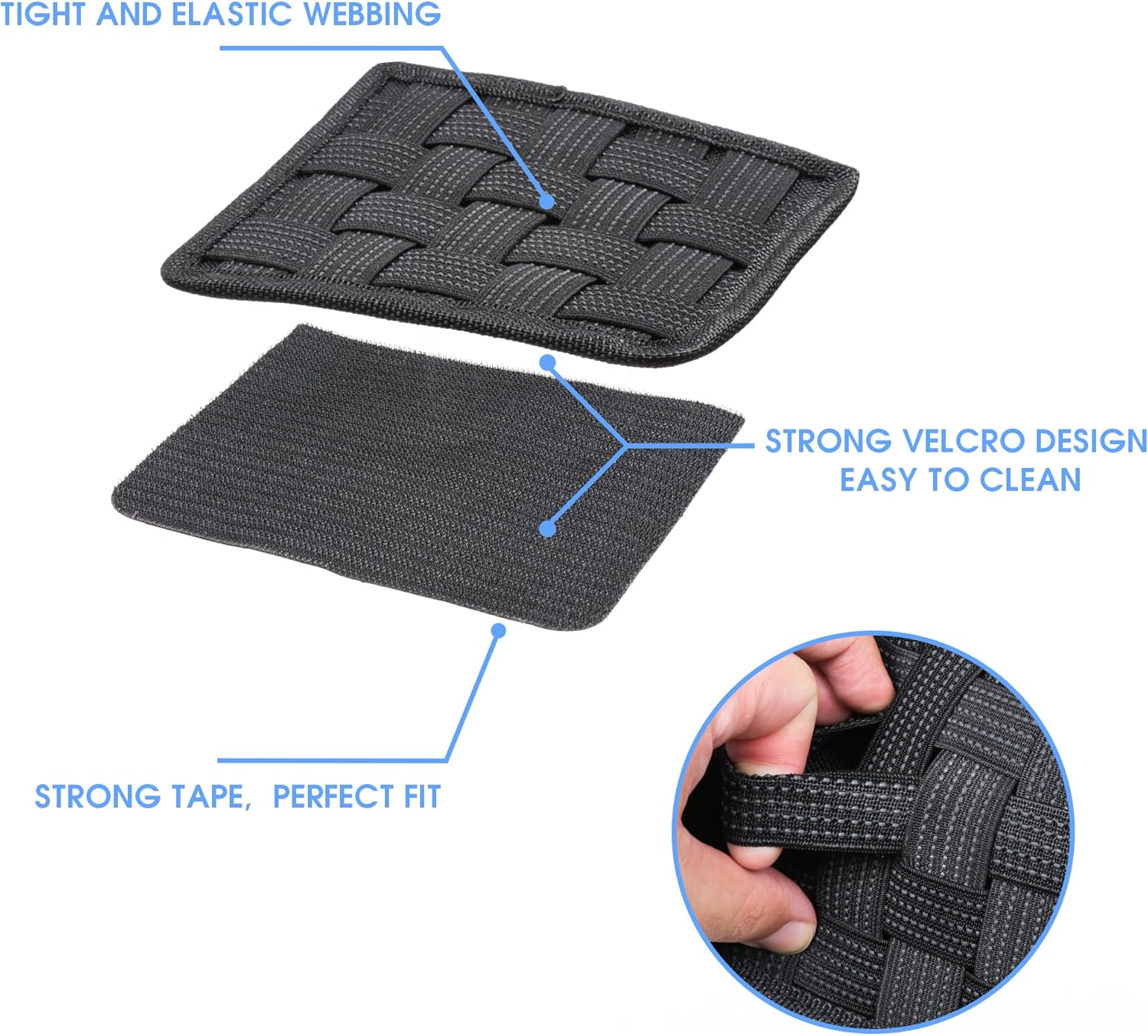 Organizador de consola central MOLLE Panel para Jeep JL, organizador de velcro, reposabrazos de correas tácticas, bolsa de almacenamiento para Jeep