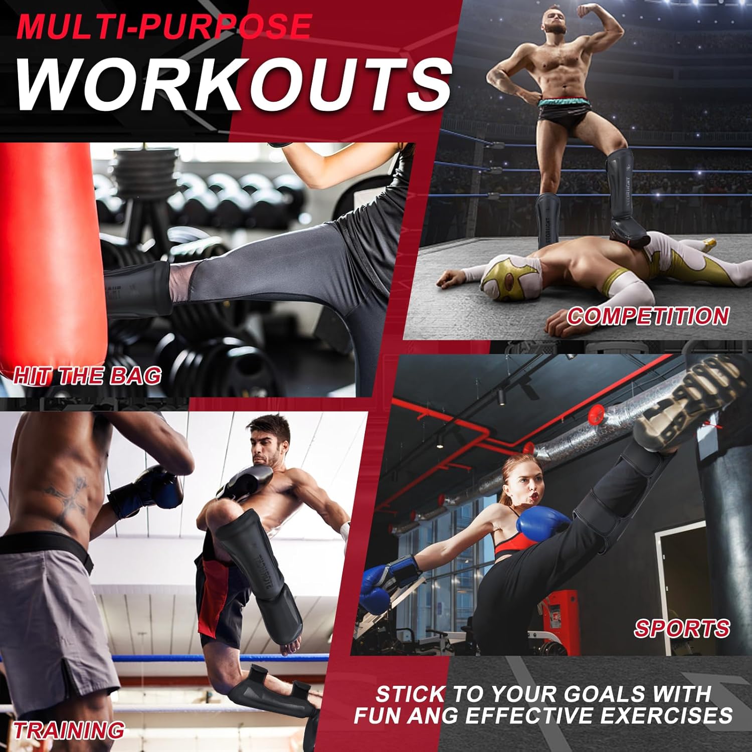 Espinilleras Kickboxing Muay Thai,MMA artes marciales patadas equipo de entrenamiento de sparring,Boxeo Taekwondo Ideal Padding Low Sweat Shin